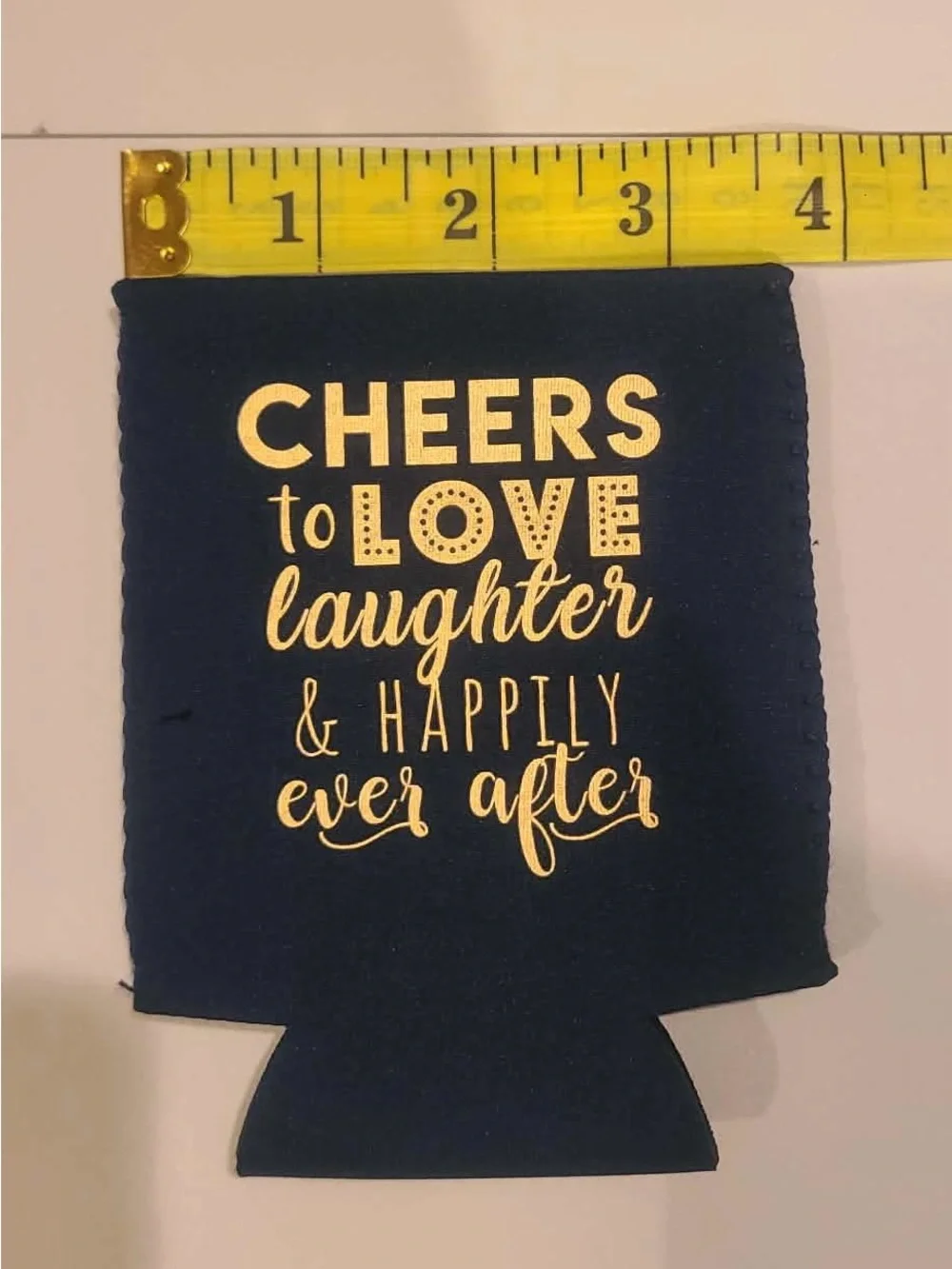 12 Navy 12 Oz Can Coolers with Gold 